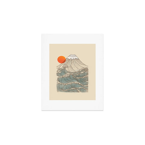 Jimmy Tan Mount Fuji the great wave Art Print