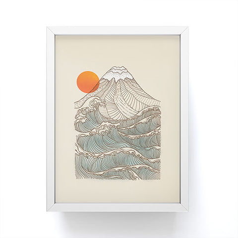 Jimmy Tan Mount Fuji the great wave Framed Mini Art Print