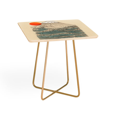 Jimmy Tan Mount Fuji the great wave Side Table