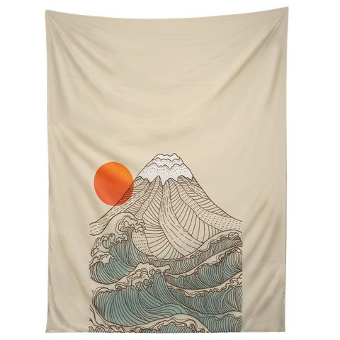 Jimmy Tan Mount Fuji the great wave Tapestry