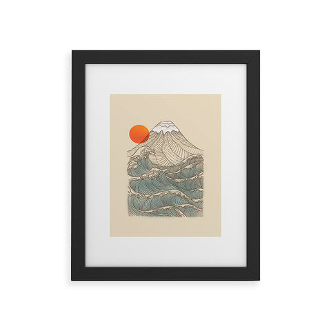 Jimmy Tan Mount Fuji the great wave Framed Art Print