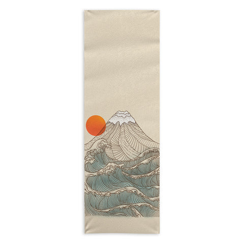 Jimmy Tan Mount Fuji the great wave Yoga Towel