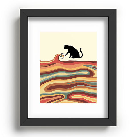 Jimmy Tan Rainbow cat 1 coffee milk drop Recessed Framing Rectangle