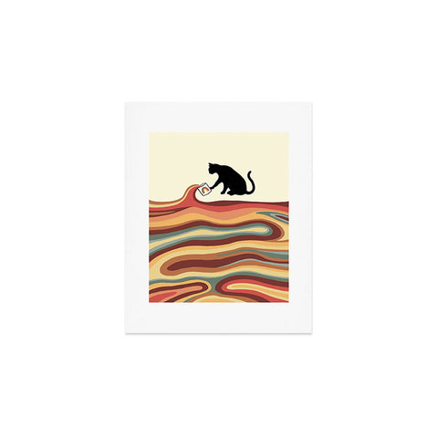 Jimmy Tan Rainbow cat 1 coffee milk drop Art Print