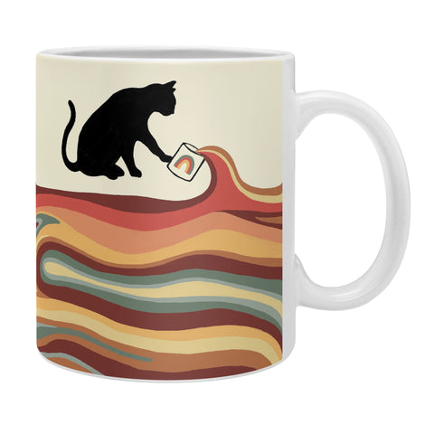 Jimmy Tan Rainbow cat 1 coffee milk drop Coffee Mug