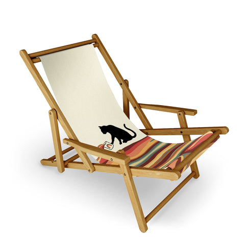 Jimmy Tan Rainbow cat 1 coffee milk drop Sling Chair