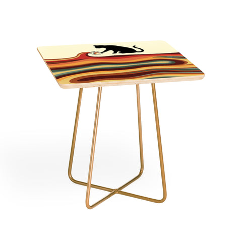 Jimmy Tan Rainbow cat 1 coffee milk drop Side Table