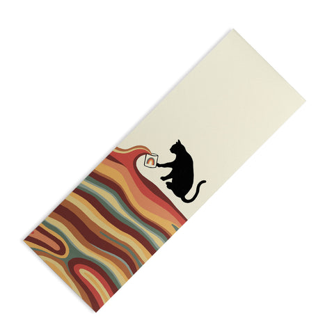 Jimmy Tan Rainbow cat 1 coffee milk drop Yoga Mat