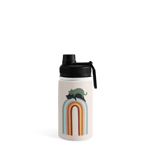 Jimmy Tan Rainbow cat 3 lover hugs Water Bottle