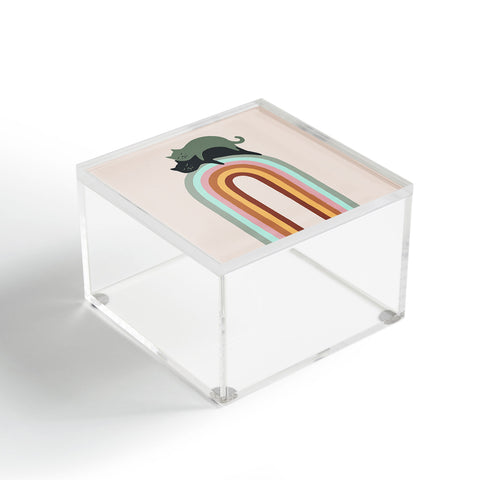 Jimmy Tan Rainbow cat 3 lover hugs Acrylic Box