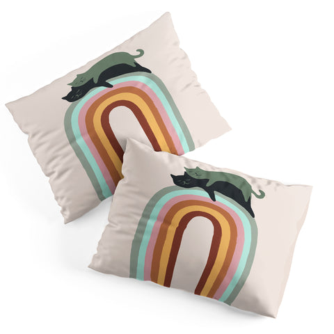 Jimmy Tan Rainbow cat 3 lover hugs Pillow Shams