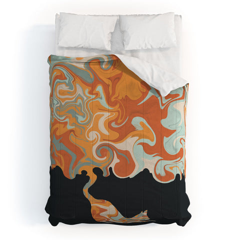 Jimmy Tan Rainbow cat 4 yoga meow Comforter