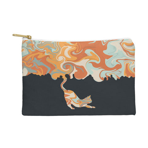 Jimmy Tan Rainbow cat 4 yoga meow Pouch