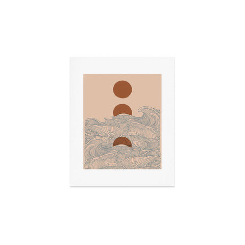 Jimmy Tan Vintage abstract landscape Art Print