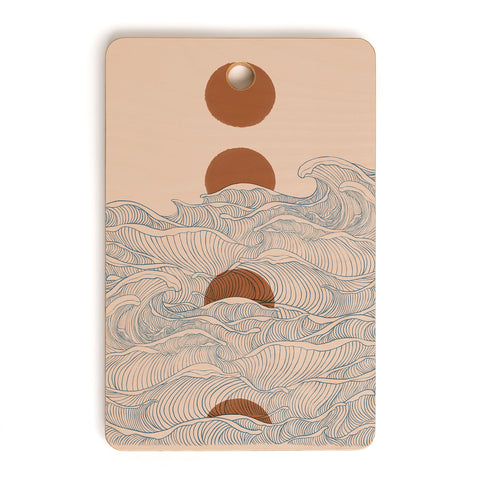 Jimmy Tan Vintage abstract landscape Cutting Board Rectangle