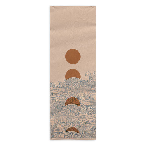 Jimmy Tan Vintage abstract landscape Yoga Towel