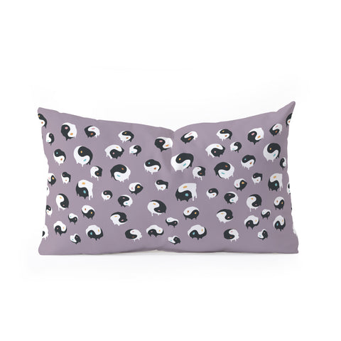 Jimmy Tan Yinyang pattern 1p Oblong Throw Pillow