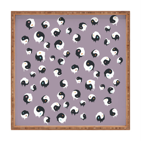 Jimmy Tan Yinyang pattern 1p Square Tray