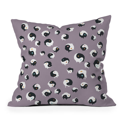 Jimmy Tan Yinyang pattern 1p Outdoor Throw Pillow
