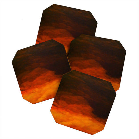 John Turner Jr Abstract Sun Coaster Set