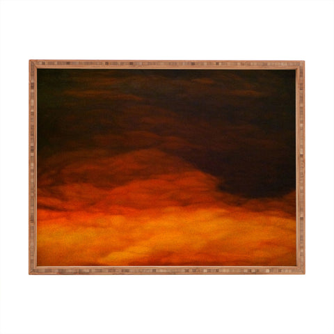 John Turner Jr Abstract Sun Rectangular Tray