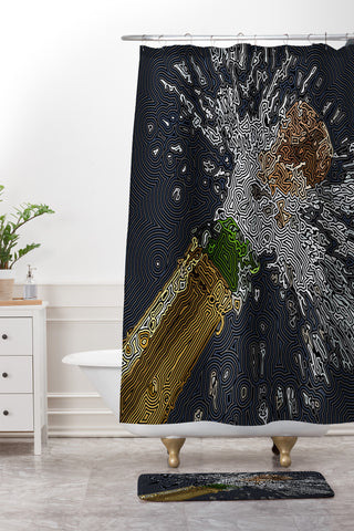 John Turner Jr Champagne B Shower Curtain And Mat