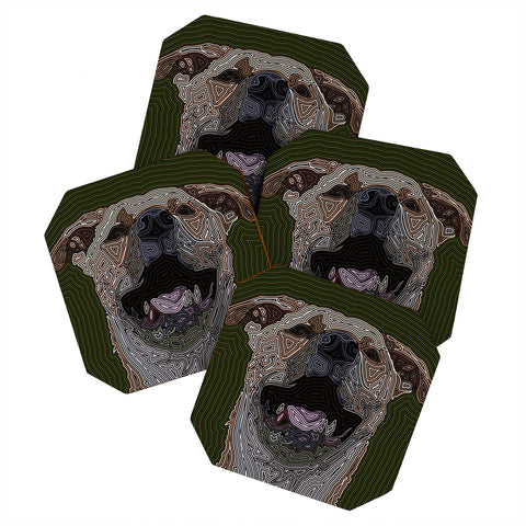 John Turner Jr Dog 1 B Coaster Set