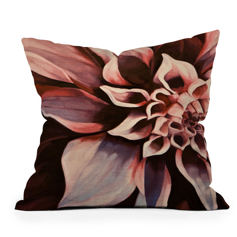 John Turner Jr Flower Throw Pillow