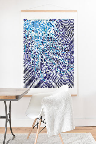 John Turner Jr Jellyfish W Art Print And Hanger