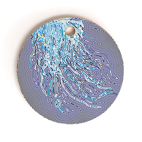 John Turner Jr Jellyfish W Cutting Board Round