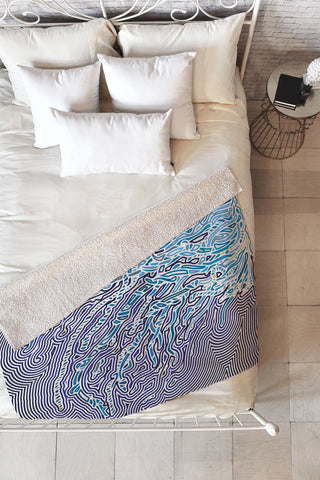 John Turner Jr Jellyfish W Fleece Throw Blanket