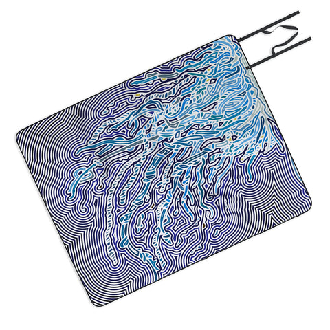 John Turner Jr Jellyfish W Picnic Blanket