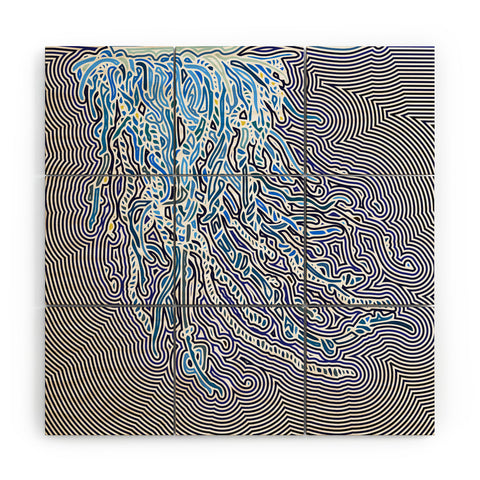 John Turner Jr Jellyfish W Wood Wall Mural