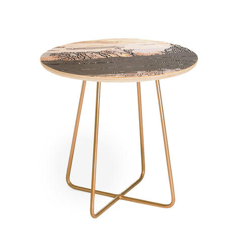 John Turner Jr Leipers Fork Sunset W Round Side Table