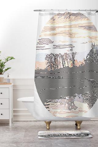 John Turner Jr Leipers Fork Sunset W Shower Curtain And Mat