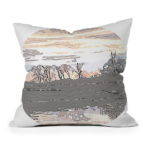 John Turner Jr Leipers Fork Sunset W Throw Pillow