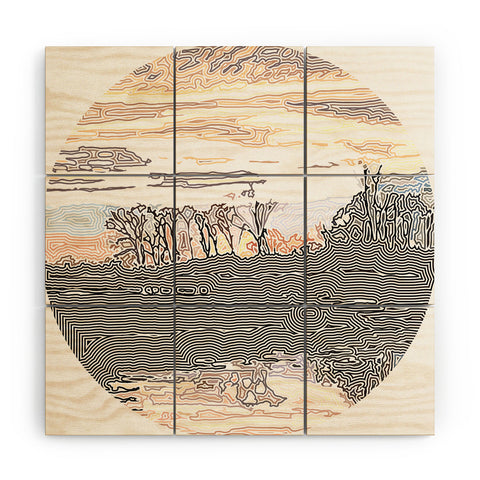 John Turner Jr Leipers Fork Sunset W Wood Wall Mural