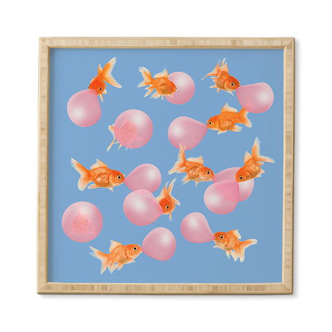 Jonas Loose Bubblegum Goldfish Framed Wall Art