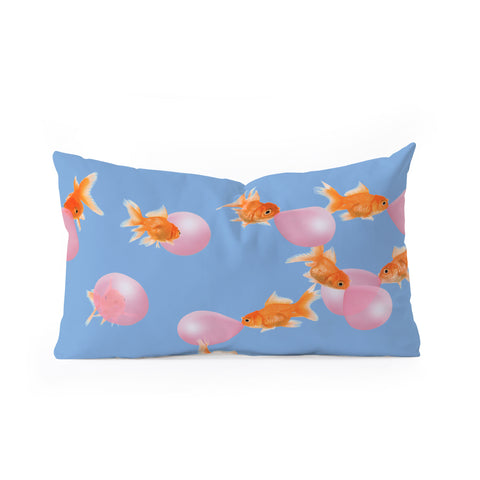 Jonas Loose Bubblegum Goldfish Oblong Throw Pillow