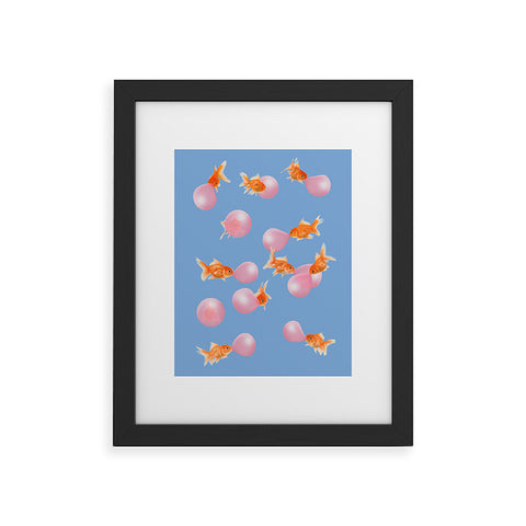 Jonas Loose Bubblegum Goldfish Framed Art Print