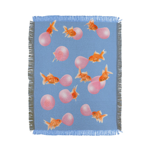 Jonas Loose Bubblegum Goldfish Throw Blanket
