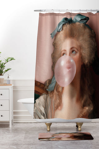 Jonas Loose BUBBLEGUM PRINCESS Shower Curtain And Mat