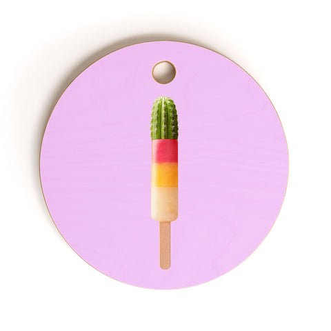 Jonas Loose Cactus Popsicle Cutting Board Round