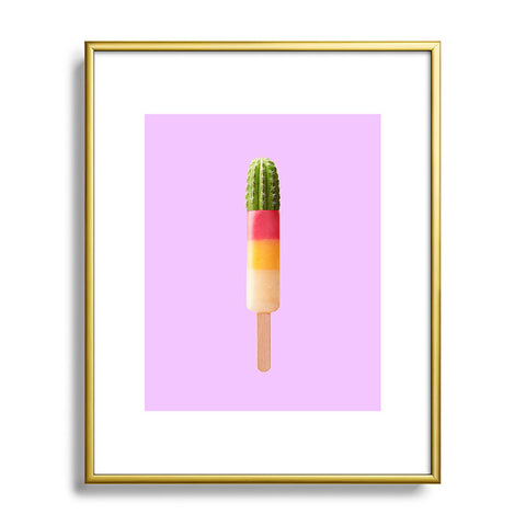 Jonas Loose Cactus Popsicle Metal Framed Art Print