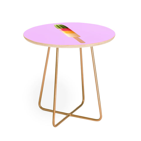 Jonas Loose Cactus Popsicle Round Side Table