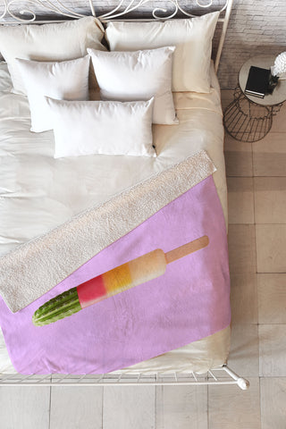 Jonas Loose Cactus Popsicle Fleece Throw Blanket
