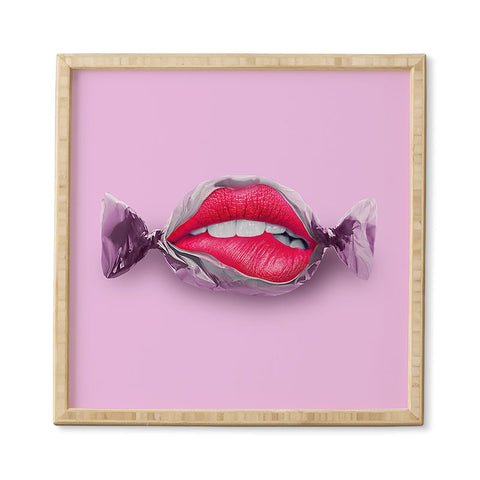 Jonas Loose Candy Lips Framed Wall Art