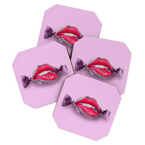 Jonas Loose Candy Lips Coaster Set