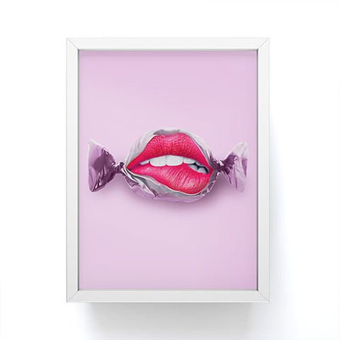 Jonas Loose Candy Lips Framed Mini Art Print