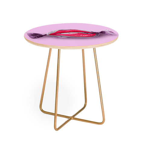 Jonas Loose Candy Lips Round Side Table
